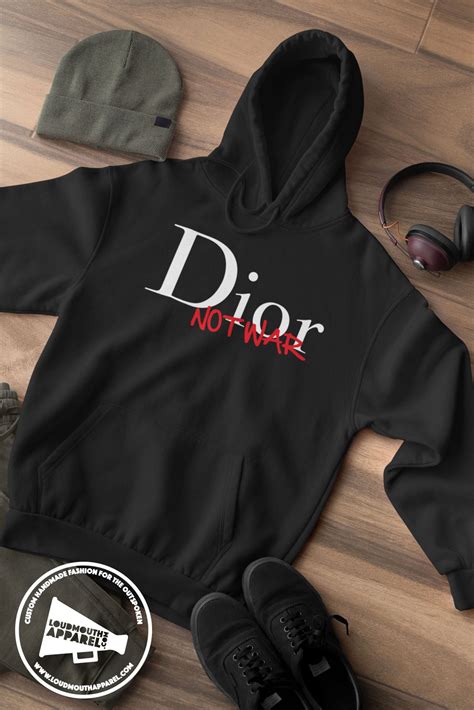 dior not war sweatshirt|dior men's hoodie.